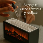 Humidificador en Forma de Llama para Chimenea con Mando a Distancia