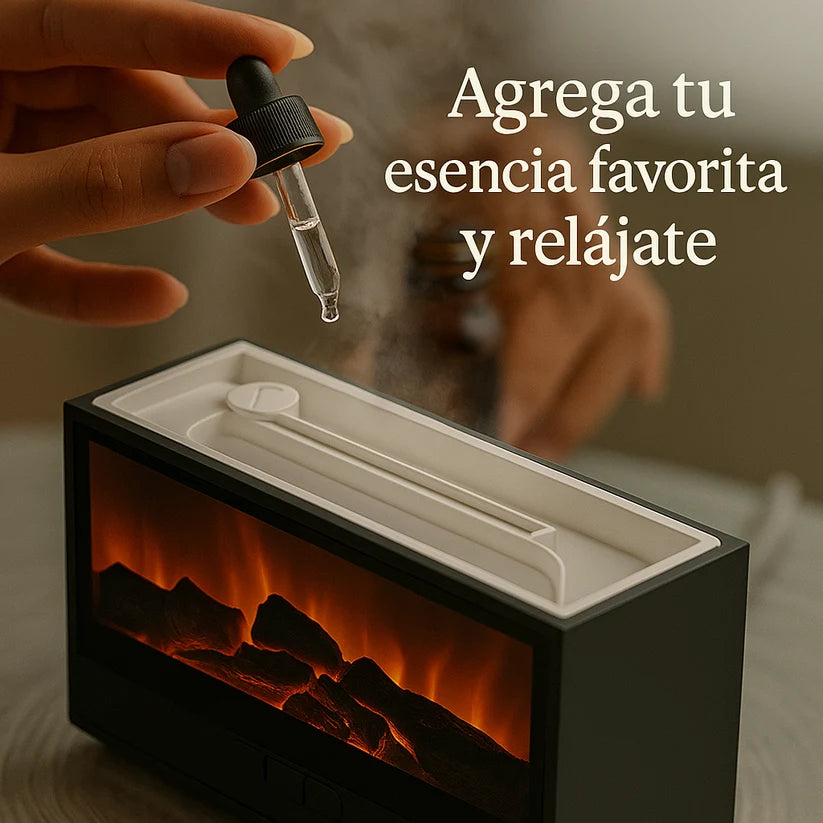 Humidificador en Forma de Llama para Chimenea con Mando a Distancia
