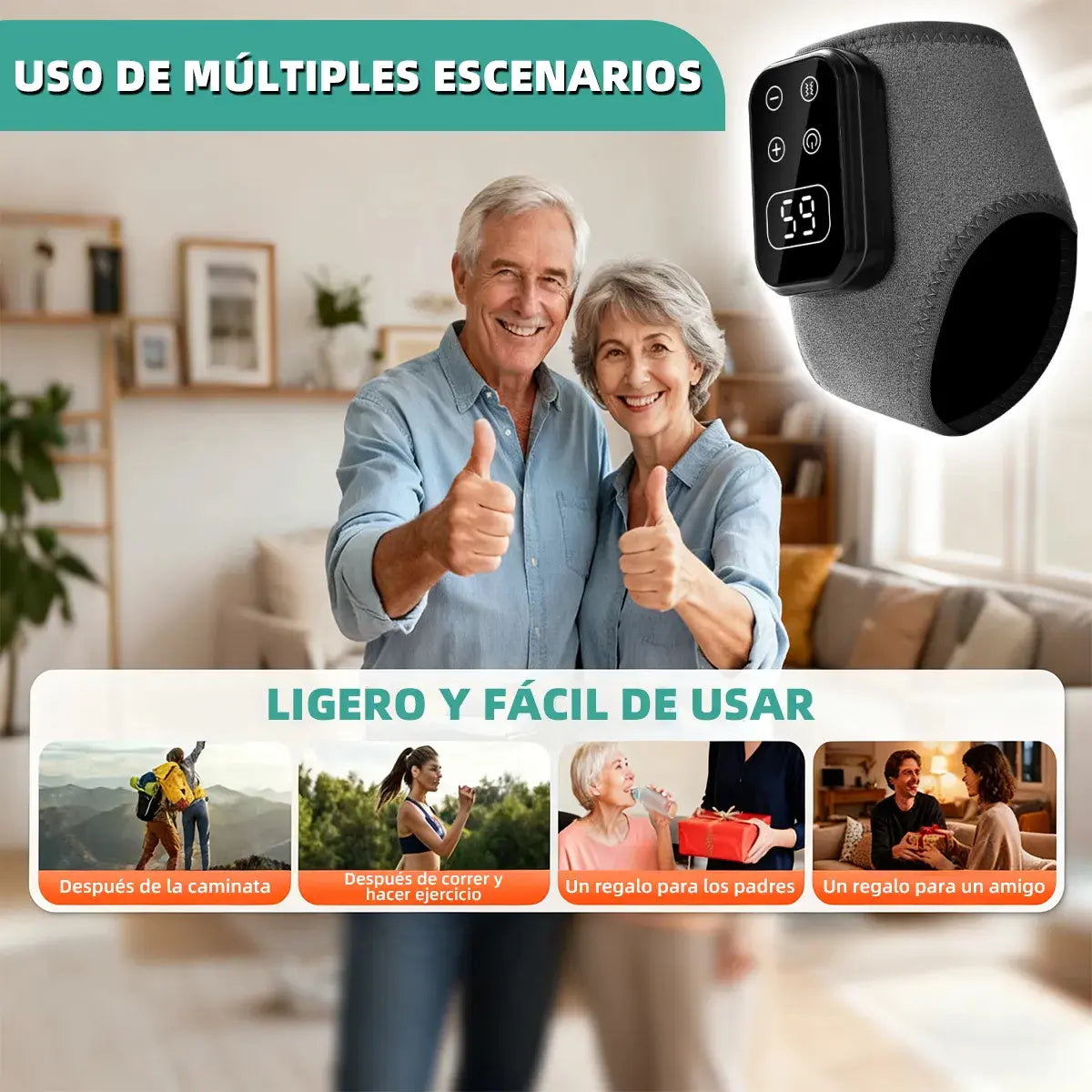 Masajeador de Pies Nostlight — Triple Terapia