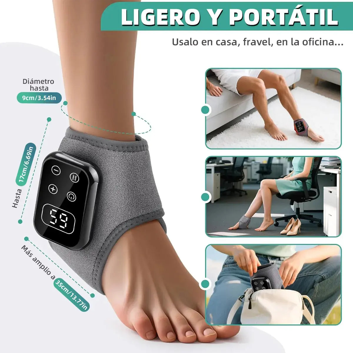 Masajeador de Pies Nostlight — Triple Terapia