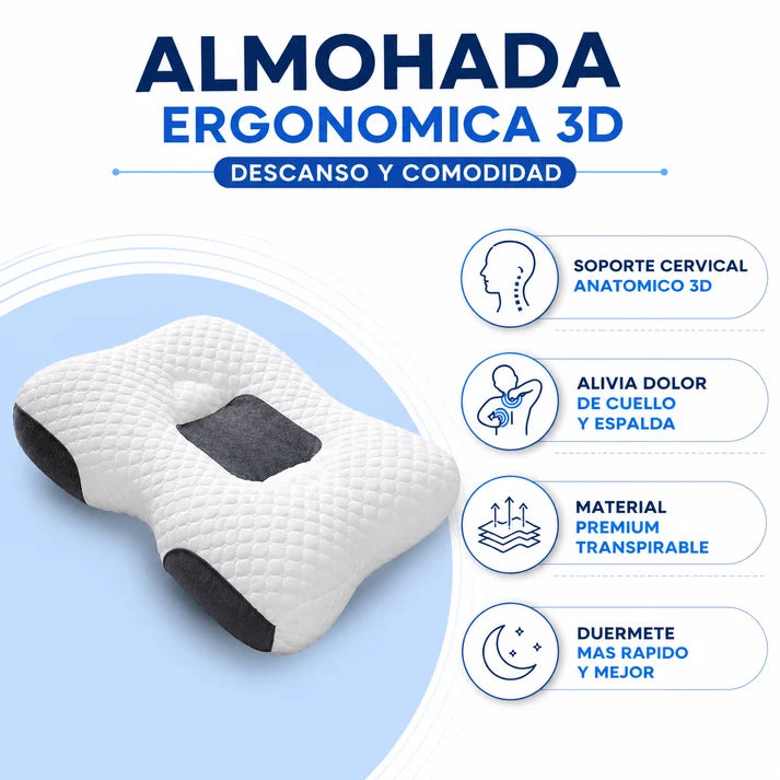 Almohada de Punto Ergonómica 3D