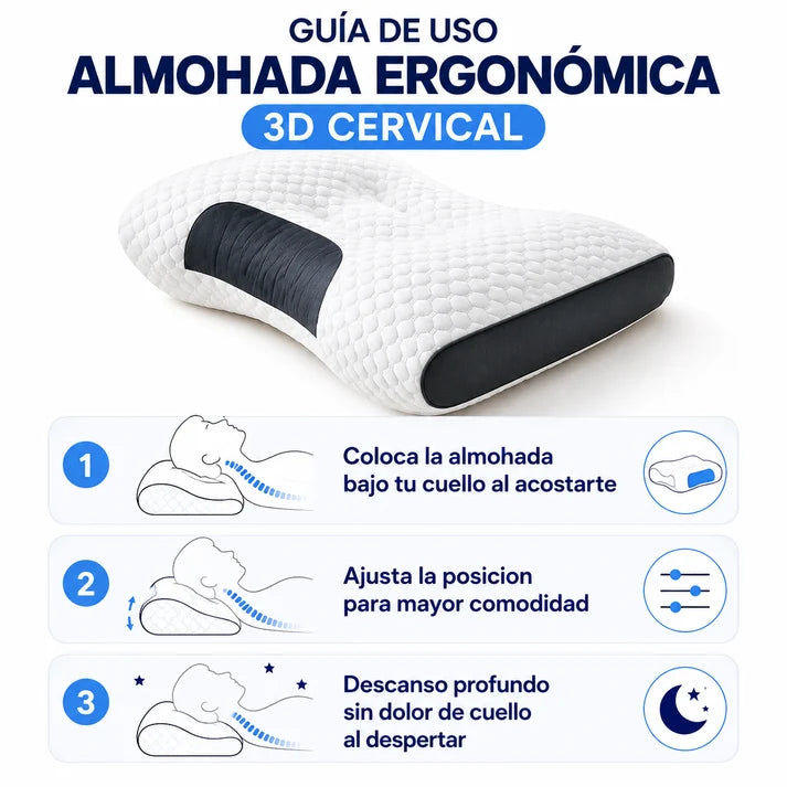 Almohada de Punto Ergonómica 3D